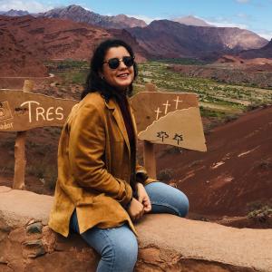 Giorgia Cossu, studentessa con la valigia 