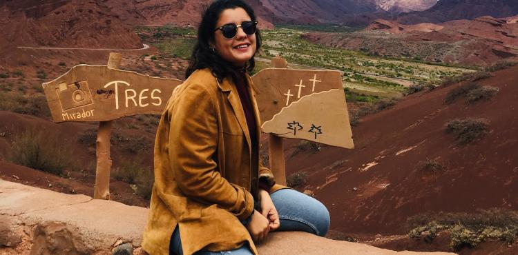 Giorgia Cossu, studentessa con la valigia 