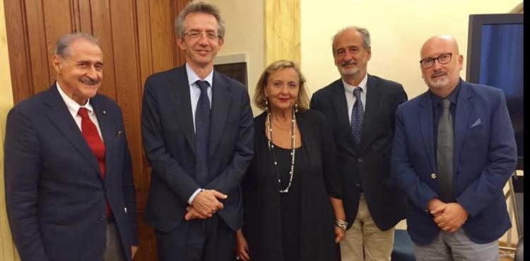 il ministro con la delegazione sarda il ministro con la delegazione sarda